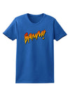 Onomatopoeia BAMM Womens Dark T-Shirt-TooLoud-Royal-Blue-X-Small-Davson Sales