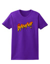 Onomatopoeia BAMM Womens Dark T-Shirt-TooLoud-Purple-X-Small-Davson Sales