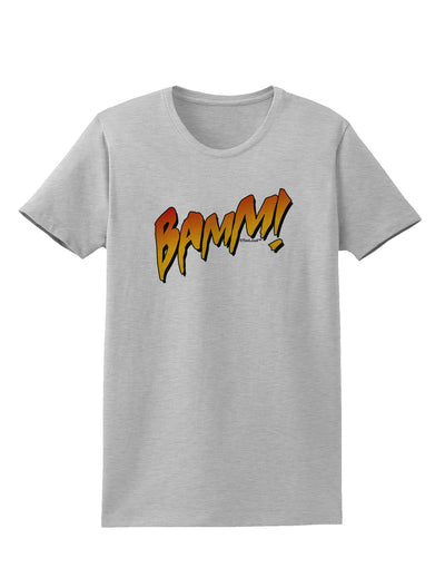 Onomatopoeia BAMM Womens T-Shirt-Womens T-Shirt-TooLoud-AshGray-X-Small-Davson Sales