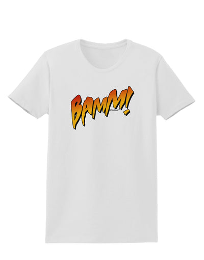 Onomatopoeia BAMM Womens T-Shirt-Womens T-Shirt-TooLoud-White-X-Small-Davson Sales