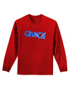 Onomatopoeia CRUNCH Adult Long Sleeve Dark T-Shirt-TooLoud-Red-Small-Davson Sales