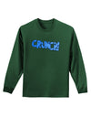 Onomatopoeia CRUNCH Adult Long Sleeve Dark T-Shirt-TooLoud-Dark-Green-Small-Davson Sales