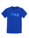 Onomatopoeia CRUNCH Childrens Dark T-Shirt-Childrens T-Shirt-TooLoud-Royal-Blue-X-Small-Davson Sales