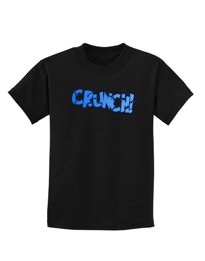 Onomatopoeia CRUNCH Childrens Dark T-Shirt-Childrens T-Shirt-TooLoud-Black-X-Small-Davson Sales