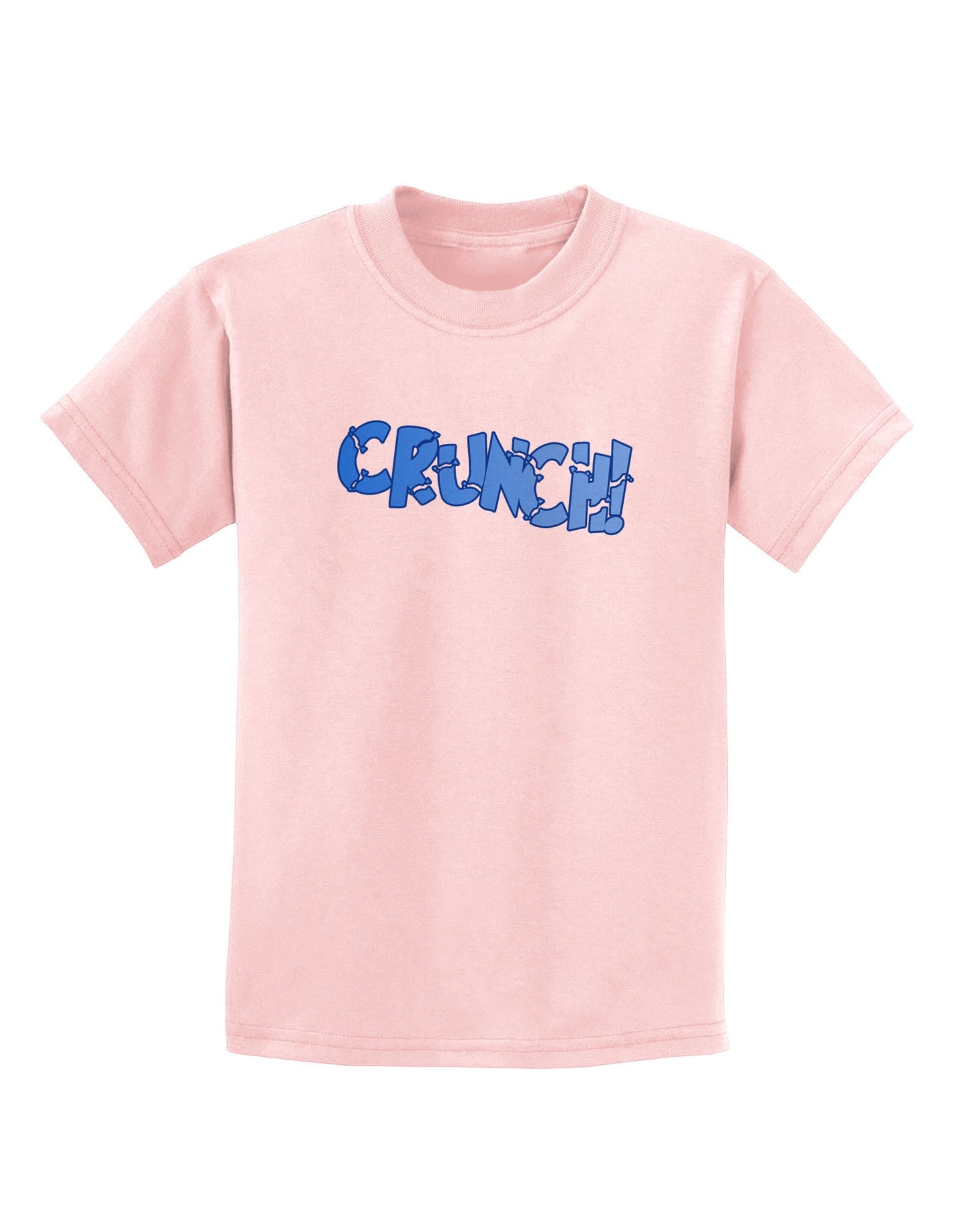 Onomatopoeia CRUNCH Childrens T-Shirt-Childrens T-Shirt-TooLoud-PalePink-X-Small-Davson Sales