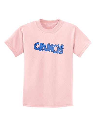 Onomatopoeia CRUNCH Childrens T-Shirt-Childrens T-Shirt-TooLoud-PalePink-X-Small-Davson Sales