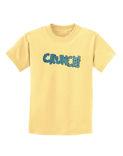 Onomatopoeia CRUNCH Childrens T-Shirt-Childrens T-Shirt-TooLoud-Daffodil-Yellow-X-Small-Davson Sales