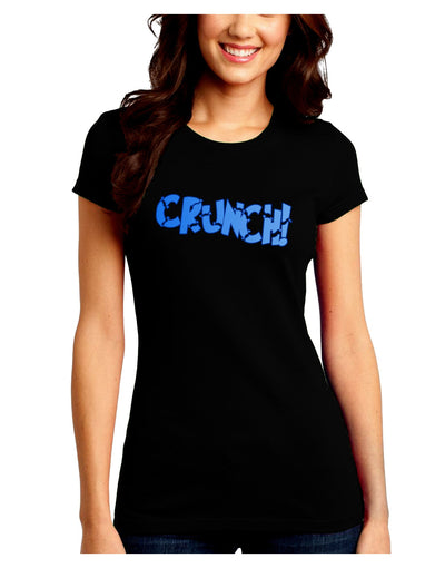 Onomatopoeia CRUNCH Juniors Crew Dark T-Shirt-T-Shirts Juniors Tops-TooLoud-Black-Juniors Fitted Small-Davson Sales