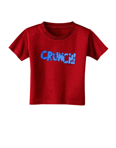 Onomatopoeia CRUNCH Toddler T-Shirt Dark-Toddler T-Shirt-TooLoud-Red-2T-Davson Sales