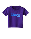 Onomatopoeia CRUNCH Toddler T-Shirt Dark-Toddler T-Shirt-TooLoud-Purple-2T-Davson Sales