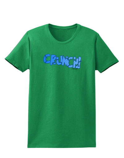 Onomatopoeia CRUNCH Womens Dark T-Shirt-TooLoud-Kelly-Green-X-Small-Davson Sales