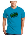 Onomatopoeia One Birthday Adult V-Neck T-shirt-Mens V-Neck T-Shirt-TooLoud-Turquoise-Small-Davson Sales