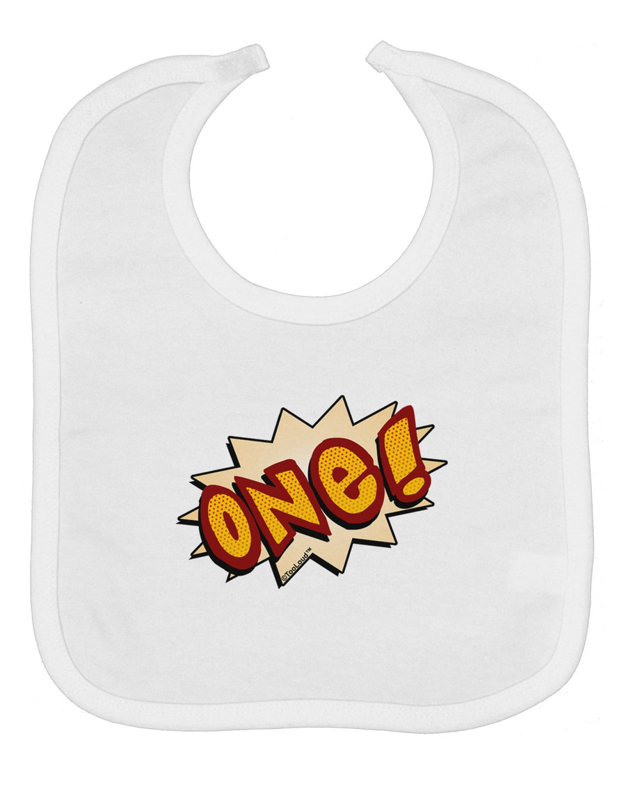 Onomatopoeia One Birthday Baby Bib