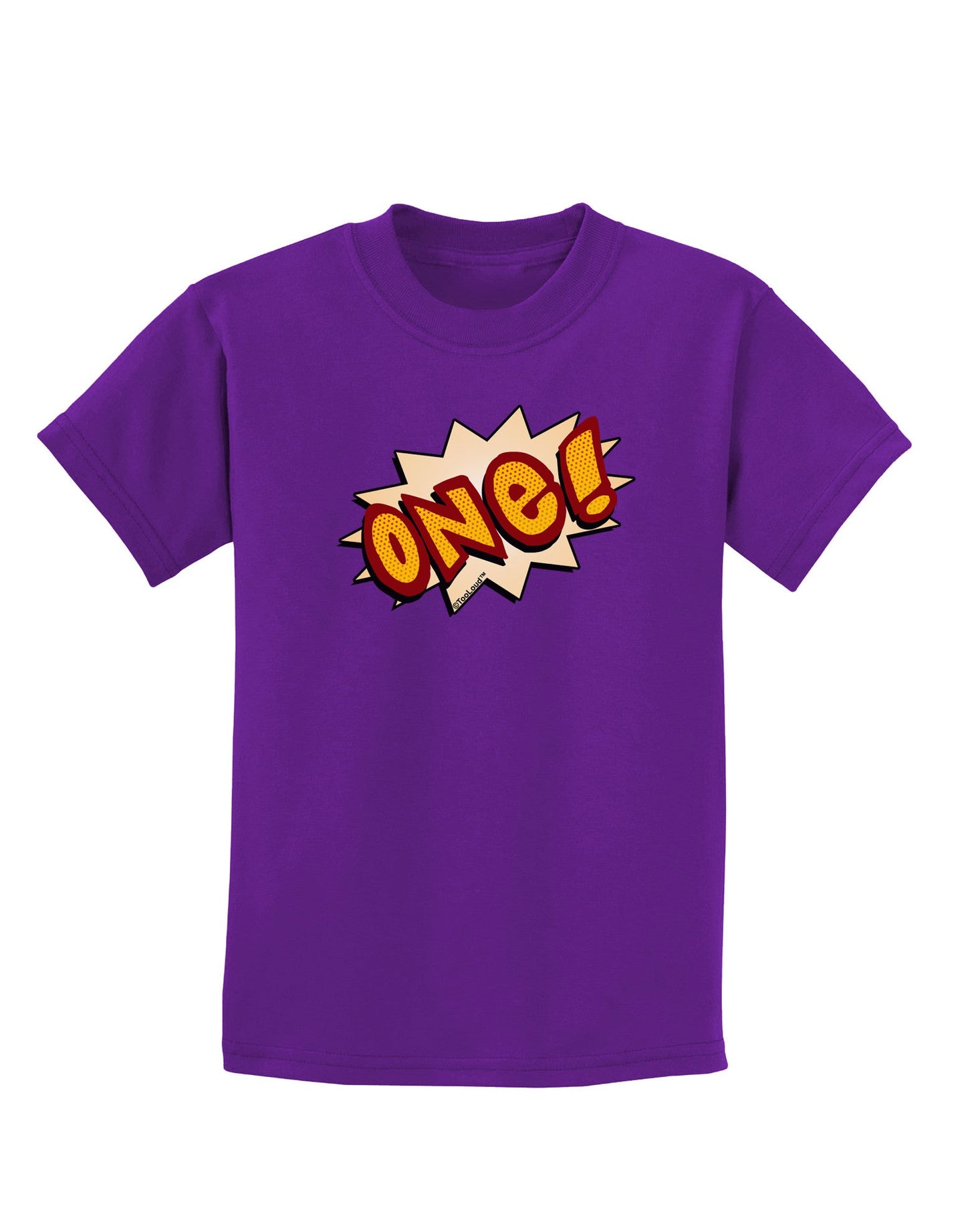 Onomatopoeia One Birthday Childrens Dark T-Shirt-Childrens T-Shirt-TooLoud-Purple-X-Small-Davson Sales