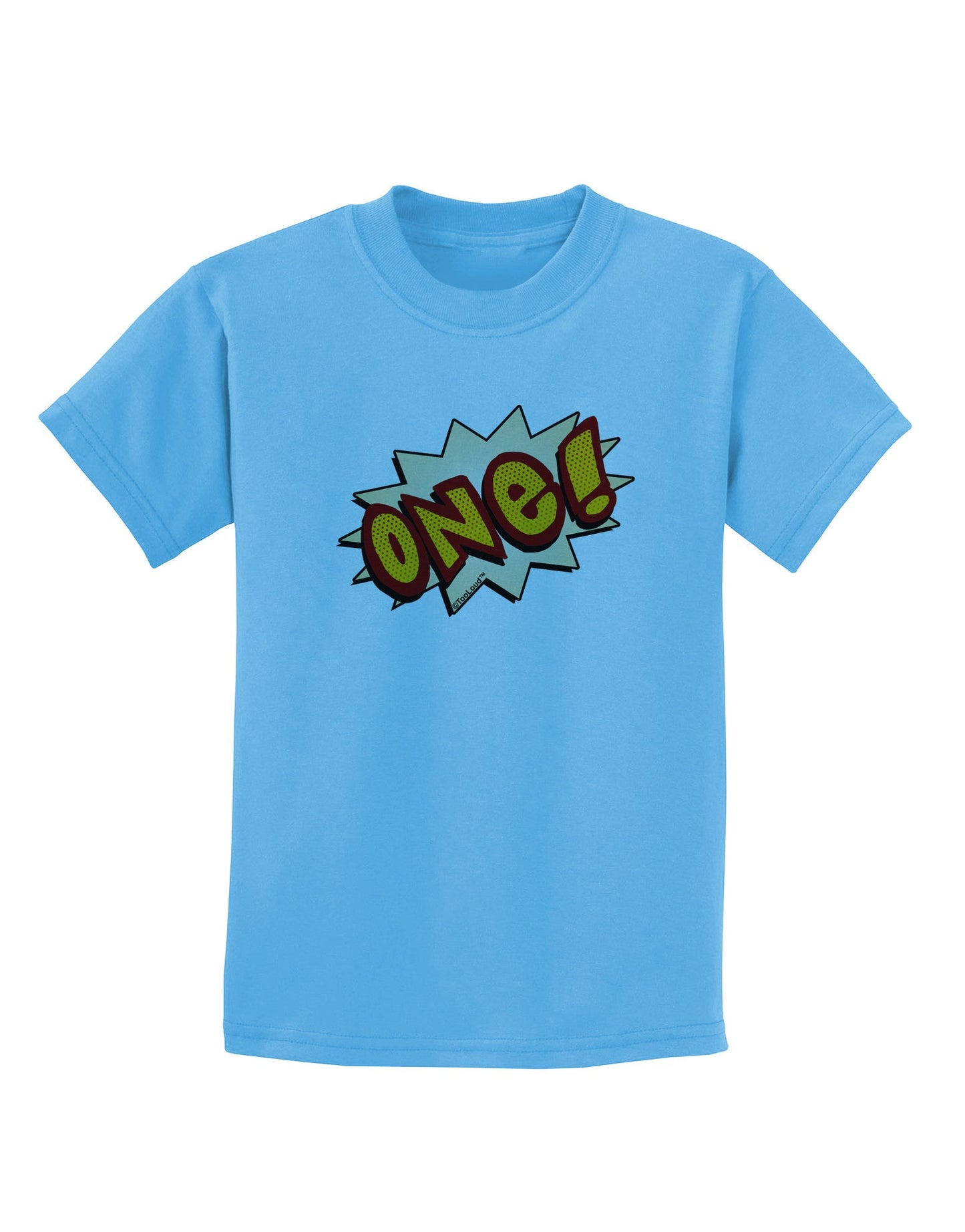 Onomatopoeia One Birthday Childrens T-Shirt-Childrens T-Shirt-TooLoud-Aquatic-Blue-X-Small-Davson Sales