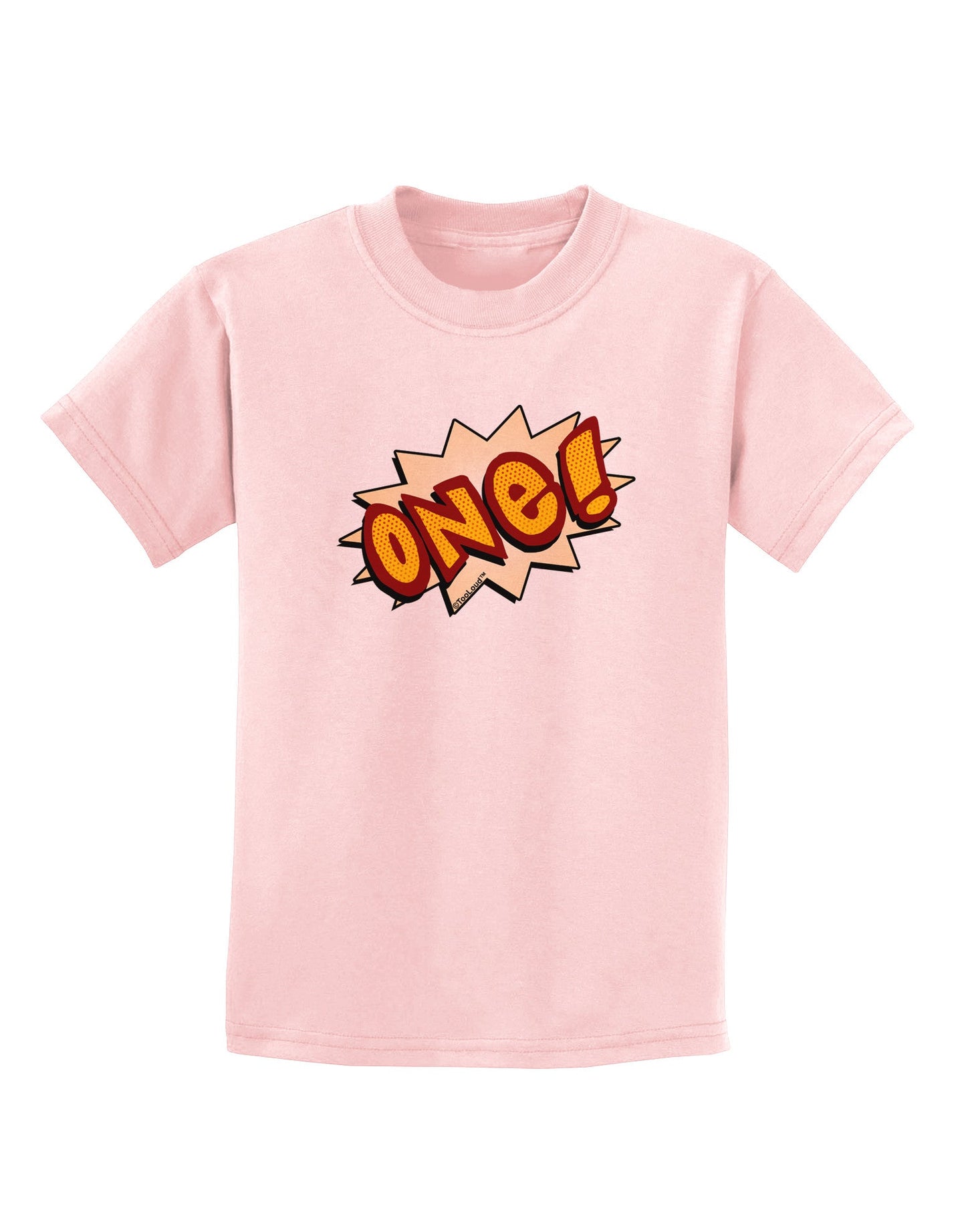 Onomatopoeia One Birthday Childrens T-Shirt-Childrens T-Shirt-TooLoud-PalePink-X-Small-Davson Sales