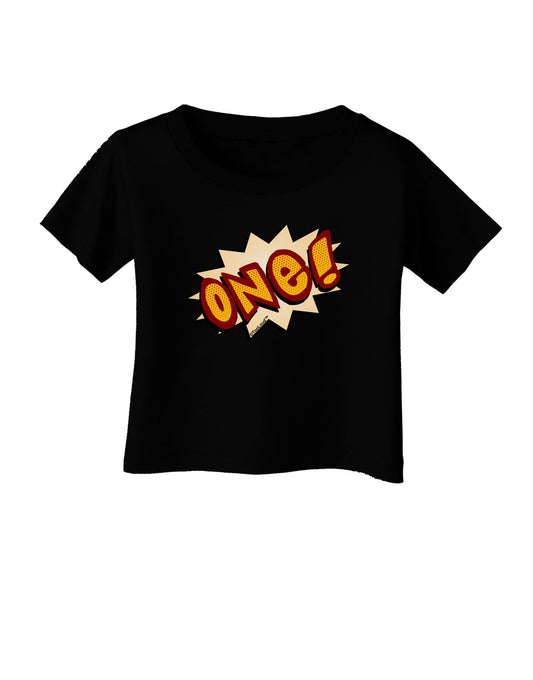 Onomatopoeia One Birthday Infant T-Shirt Dark-Infant T-Shirt-TooLoud-Black-06-Months-Davson Sales
