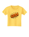 Onomatopoeia One Birthday Toddler T-Shirt-Toddler T-Shirt-TooLoud-Yellow-2T-Davson Sales