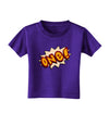 Onomatopoeia One Birthday Toddler T-Shirt Dark-Toddler T-Shirt-TooLoud-Purple-2T-Davson Sales