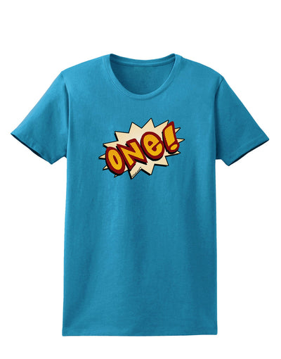 Onomatopoeia One Birthday Womens Dark T-Shirt-TooLoud-Turquoise-X-Small-Davson Sales