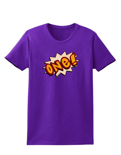 Onomatopoeia One Birthday Womens Dark T-Shirt-TooLoud-Purple-X-Small-Davson Sales