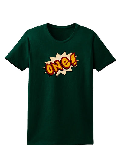 Onomatopoeia One Birthday Womens Dark T-Shirt-TooLoud-Forest-Green-Small-Davson Sales