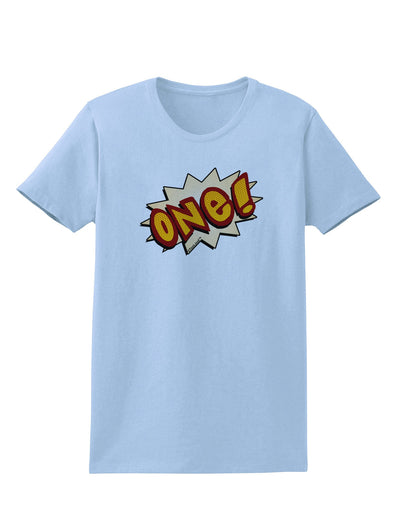 Onomatopoeia One Birthday Womens T-Shirt-Womens T-Shirt-TooLoud-Light-Blue-X-Small-Davson Sales