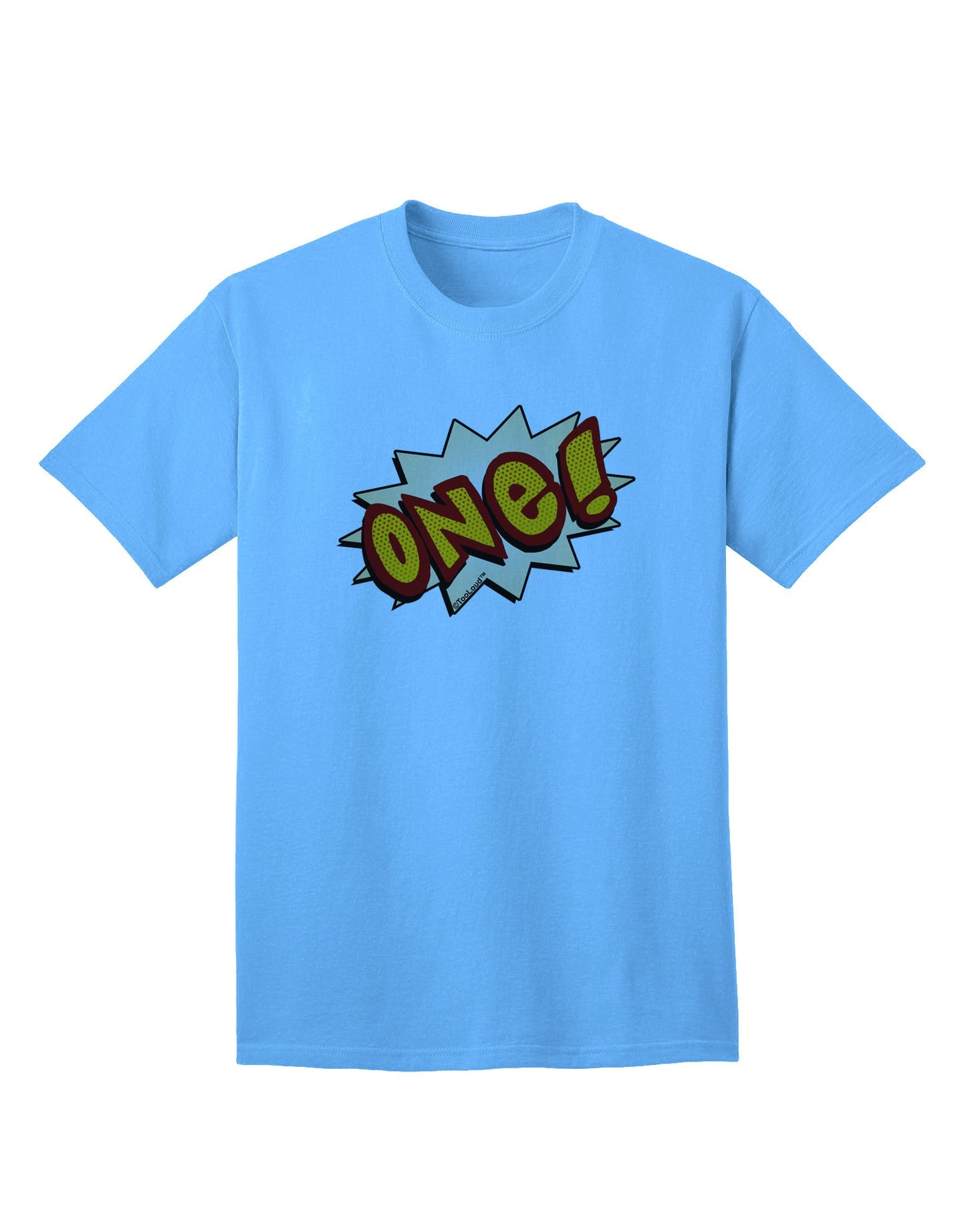Onomatopoeia One: Premium Birthday T-Shirt for Adults-Mens T-shirts-TooLoud-Aquatic-Blue-Small-Davson Sales