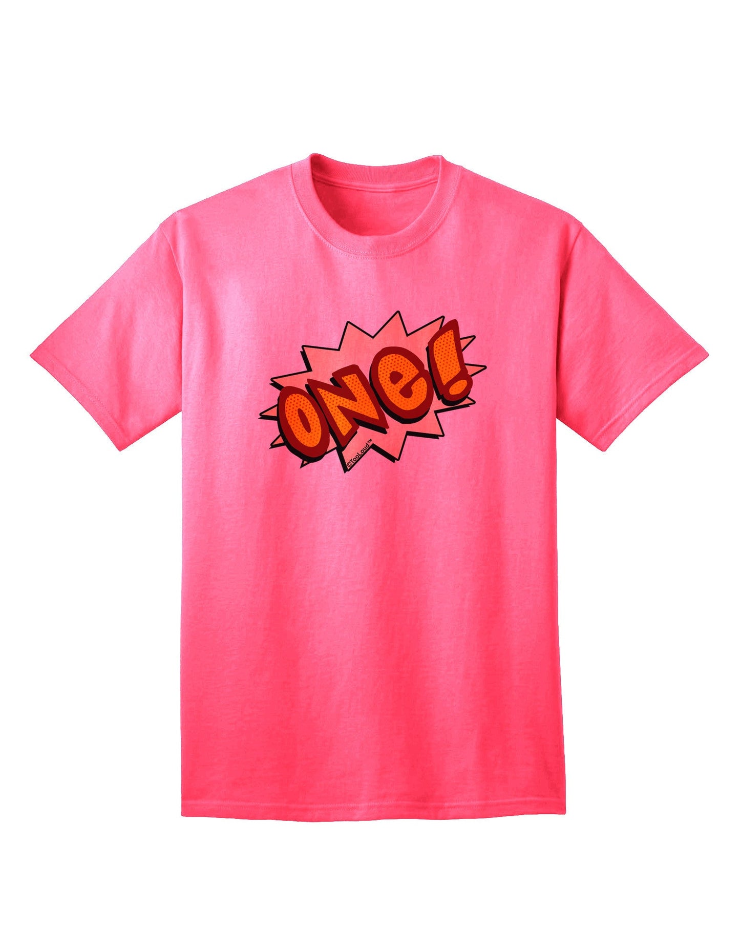 Onomatopoeia One: Premium Birthday T-Shirt for Adults-Mens T-shirts-TooLoud-Neon-Pink-Small-Davson Sales