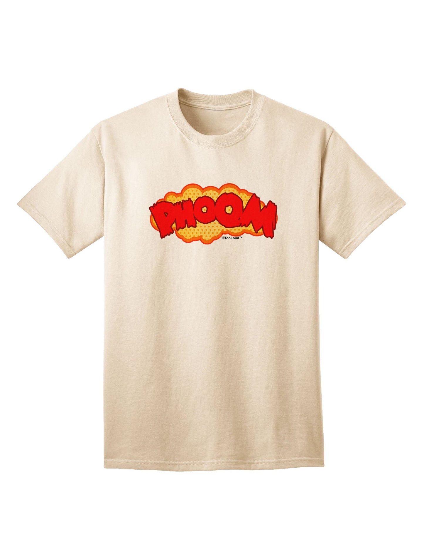 Onomatopoeia PHOOM Adult T-Shirt-Mens T-Shirt-TooLoud-Natural-Small-Davson Sales