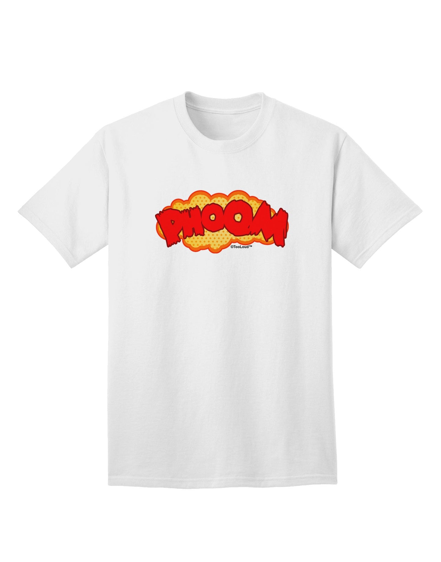 Onomatopoeia PHOOM Adult T-Shirt-Mens T-Shirt-TooLoud-White-Small-Davson Sales