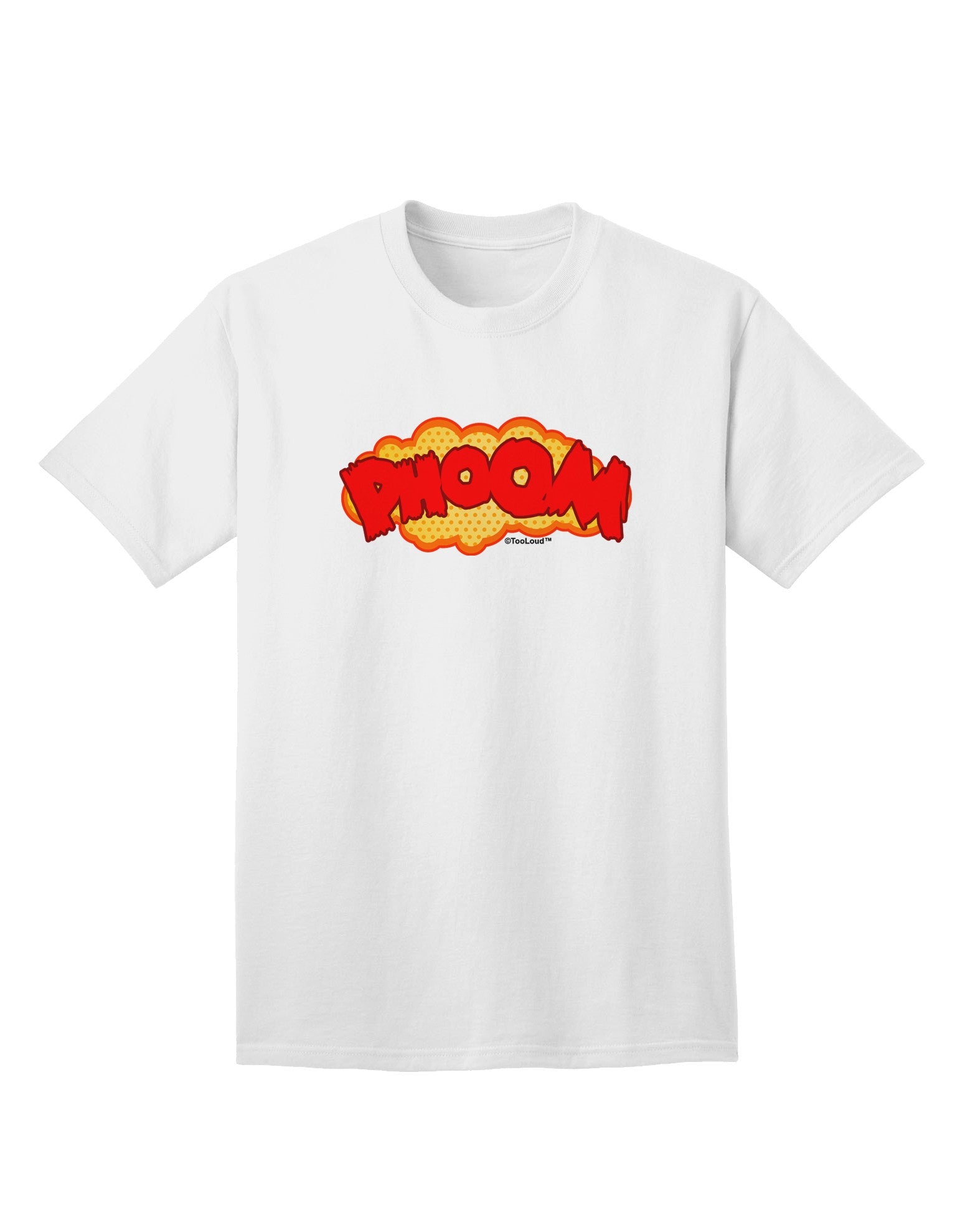 Onomatopoeia PHOOM Adult T-Shirt-Mens T-Shirt-TooLoud-White-Small-Davson Sales