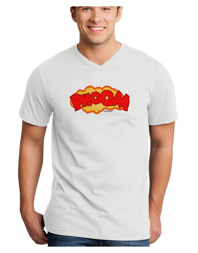 Onomatopoeia PHOOM Adult V-Neck T-shirt-Mens V-Neck T-Shirt-TooLoud-White-Small-Davson Sales