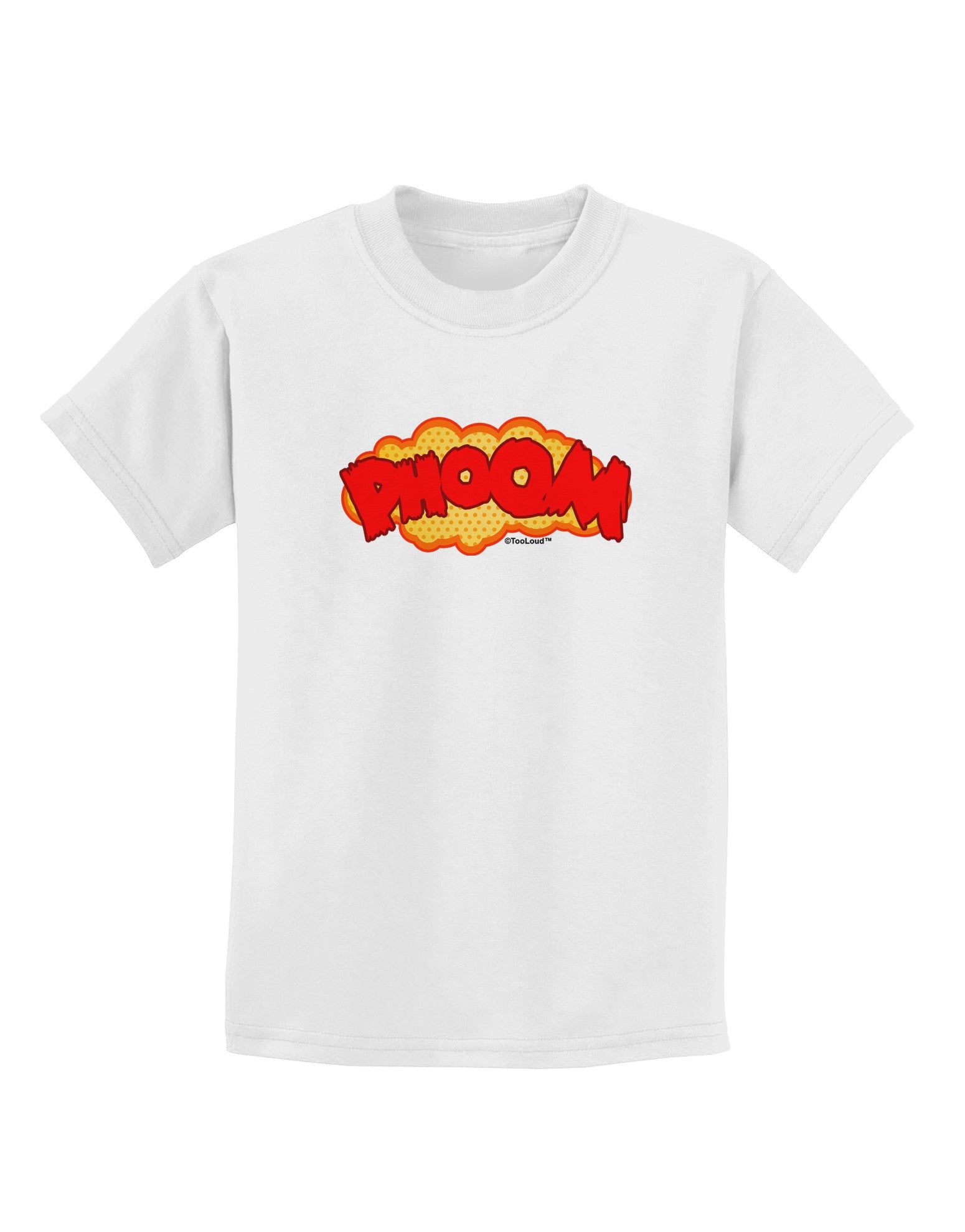 Onomatopoeia PHOOM Childrens T-Shirt-Childrens T-Shirt-TooLoud-White-X-Small-Davson Sales