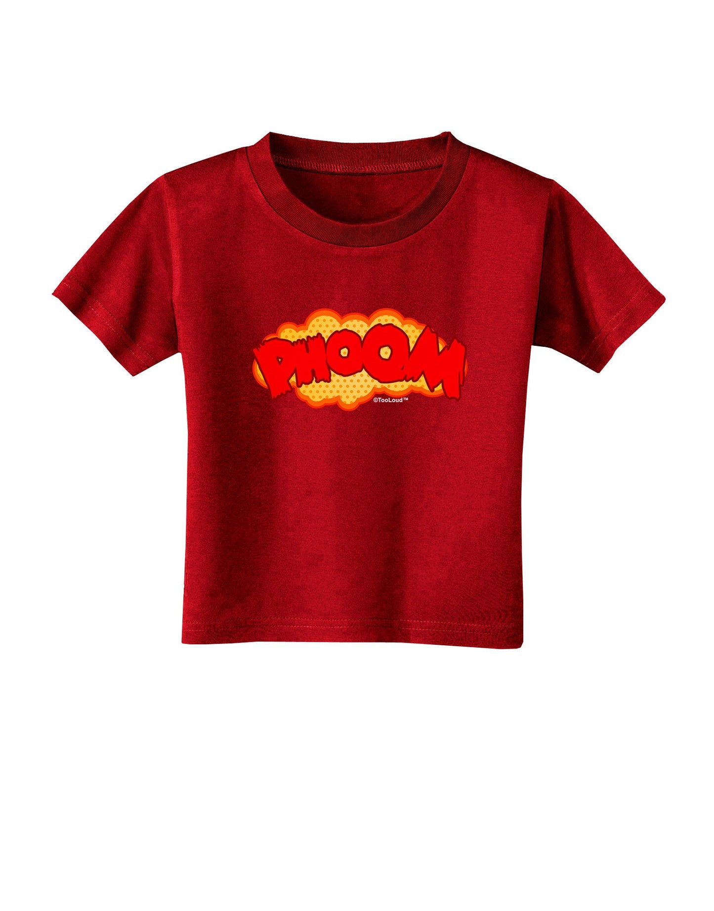 Onomatopoeia PHOOM Toddler T-Shirt Dark-Toddler T-Shirt-TooLoud-Red-2T-Davson Sales
