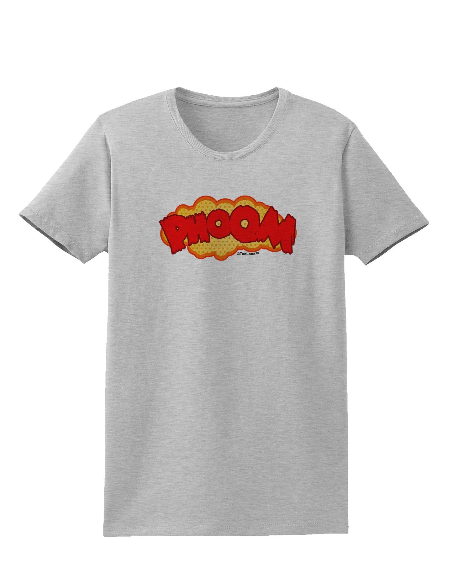 Onomatopoeia PHOOM Womens T-Shirt-Womens T-Shirt-TooLoud-AshGray-X-Small-Davson Sales