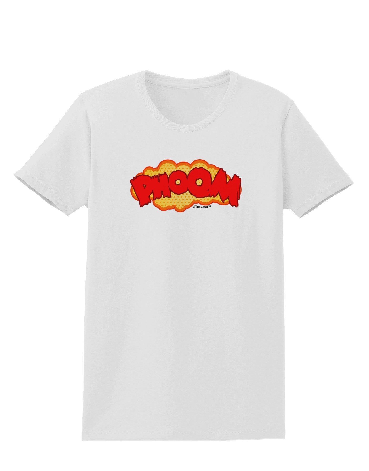 Onomatopoeia PHOOM Womens T-Shirt-Womens T-Shirt-TooLoud-White-X-Small-Davson Sales