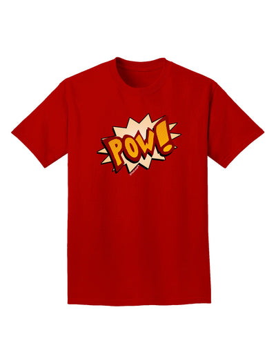 Onomatopoeia POW Adult Dark T-Shirt-Mens T-Shirt-TooLoud-Red-Small-Davson Sales