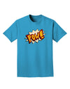 Onomatopoeia POW Adult Dark T-Shirt-Mens T-Shirt-TooLoud-Turquoise-Small-Davson Sales