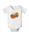 Onomatopoeia POW Baby Romper Bodysuit-Baby Romper-TooLoud-White-06-Months-Davson Sales