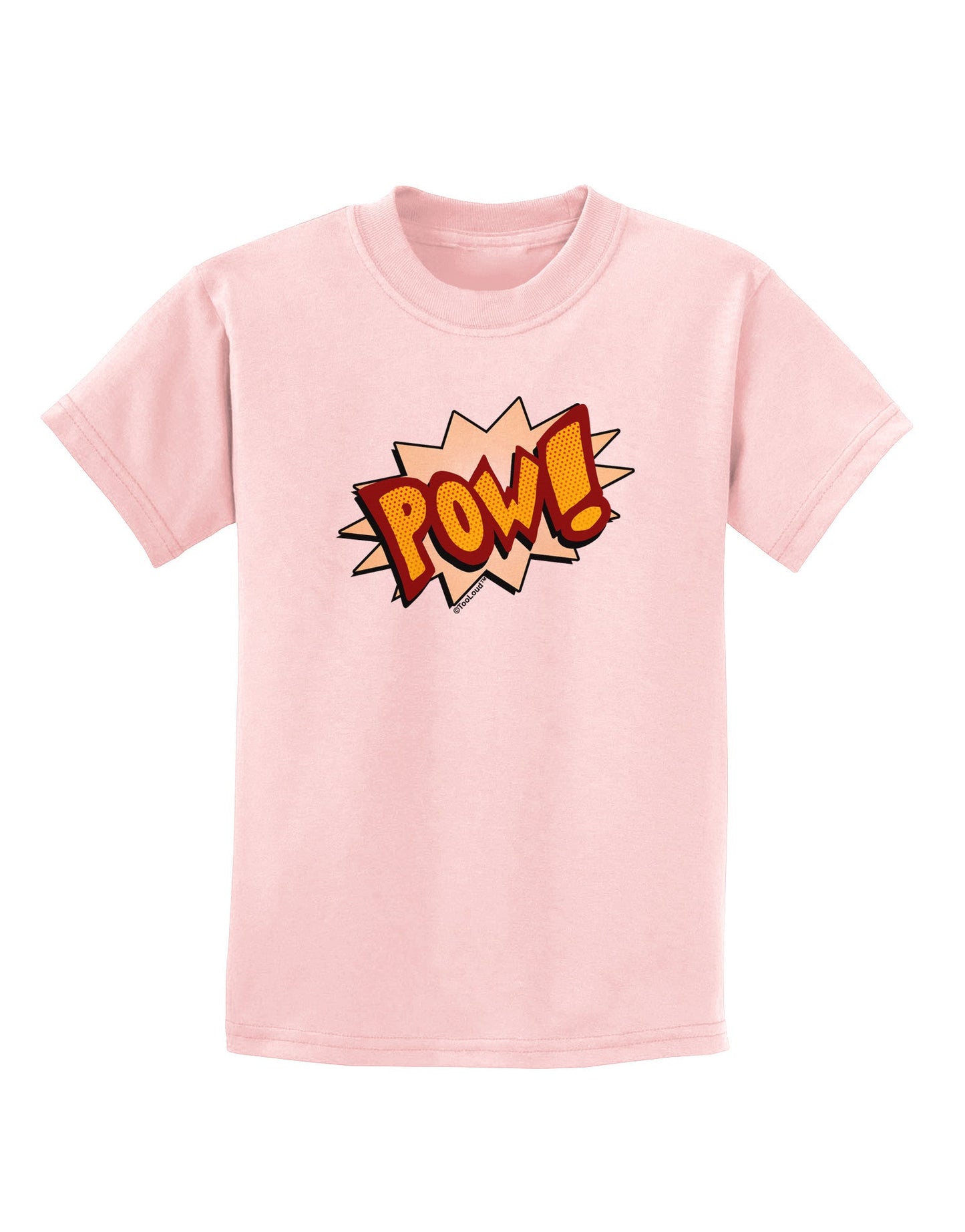 Onomatopoeia POW Childrens T-Shirt-Childrens T-Shirt-TooLoud-PalePink-X-Small-Davson Sales