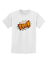 Onomatopoeia POW Childrens T-Shirt-Childrens T-Shirt-TooLoud-White-X-Small-Davson Sales