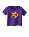 Onomatopoeia POW Infant T-Shirt Dark-Infant T-Shirt-TooLoud-Purple-06-Months-Davson Sales