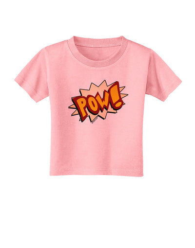 Onomatopoeia POW Toddler T-Shirt-Toddler T-Shirt-TooLoud-Candy-Pink-2T-Davson Sales