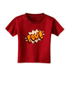 Onomatopoeia POW Toddler T-Shirt Dark-Toddler T-Shirt-TooLoud-Red-2T-Davson Sales