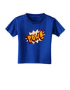 Onomatopoeia POW Toddler T-Shirt Dark-Toddler T-Shirt-TooLoud-Royal-Blue-2T-Davson Sales