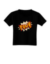 Onomatopoeia POW Toddler T-Shirt Dark-Toddler T-Shirt-TooLoud-Black-2T-Davson Sales