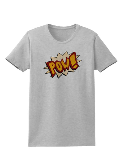 Onomatopoeia POW Womens T-Shirt-Womens T-Shirt-TooLoud-AshGray-X-Small-Davson Sales