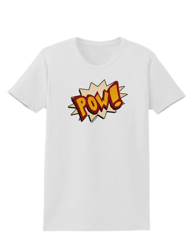 Onomatopoeia POW Womens T-Shirt-Womens T-Shirt-TooLoud-White-X-Small-Davson Sales