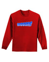 Onomatopoeia WOOSH Adult Long Sleeve Dark T-Shirt-TooLoud-Red-Small-Davson Sales